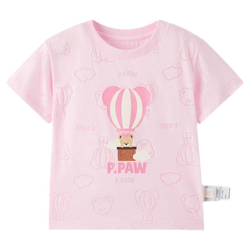 PawinPaw卡通小熊童装26年春夏季新款男女童小童大童圆领印花T恤