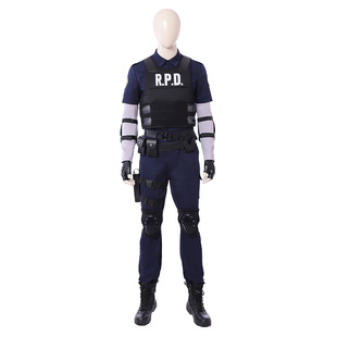 里昂cos服生化危机2重置版游戏同款套装漫展c服万圣节cosplay服装