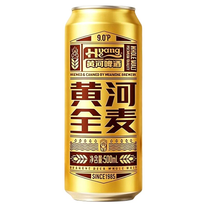 黄河全麦啤酒500ml*12罐