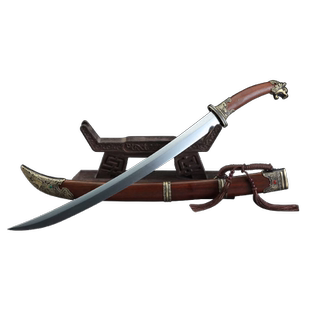 干将莫邪周松清龙泉市宝剑送礼一体刀剑冷兵器蒙古刀虎头刀未开刃