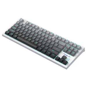 狼蛛87机械键盘无线全键热插拔三模2.4G蓝牙电竞游戏F3387青红茶