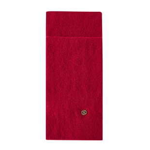 万事利秋冬新品纯羊绒围巾男女款纯色加厚保暖百搭插口小围脖松韵