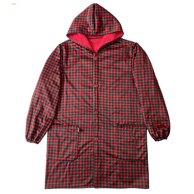 防水加绒罩衣女新款工作服厨房