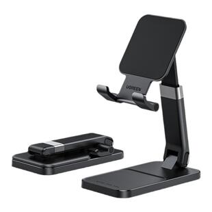 绿联手机支架桌面手机架支架平板通用折叠手机架铝合金可调节升降ipad支撑架伸缩床头直播全金属床上懒人架子