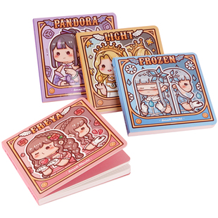 小麻薯方方本手账本魔法系列网红少女心高颜值手帐本方格本小学生错题本女生单词本子便携随身小号笔记本本子