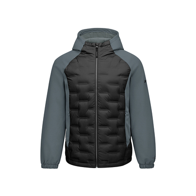 斯凯奇短款户外羽绒服2025冬季男款轻盈连帽保暖运动休闲防风外套