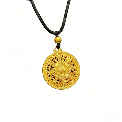 八宝罗盘金包银吊坠送礼