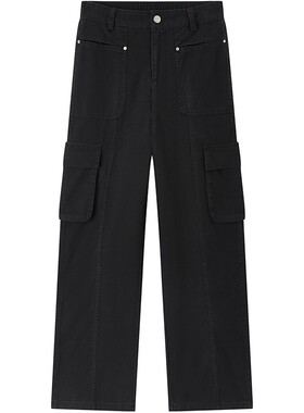 爱居兔工装风时尚牛仔裤