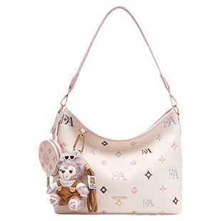 Daphne/达芙妮中号可爱单肩包甜美风斜挎包女士通勤托特包包25008