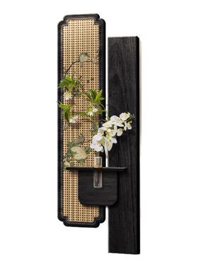 中古风玄关带灯装饰画入户