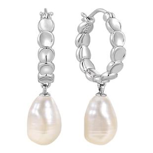 ARSIS流光豌豆耳坠巴洛克珍珠耳圈时尚精致简约耳饰高级感耳环