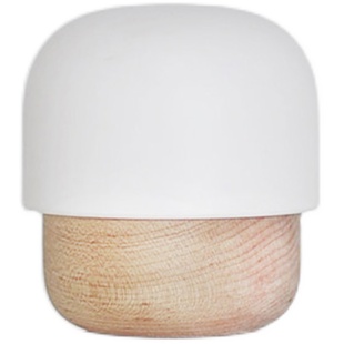IDMIX小夜灯母婴灯床头灯LED卧室小蘑菇灯微光迷你家居可调光原木材质