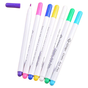 自动褪色水溶笔衣服裁缝划线水消笔服装专用彩色记号布料皮革消色