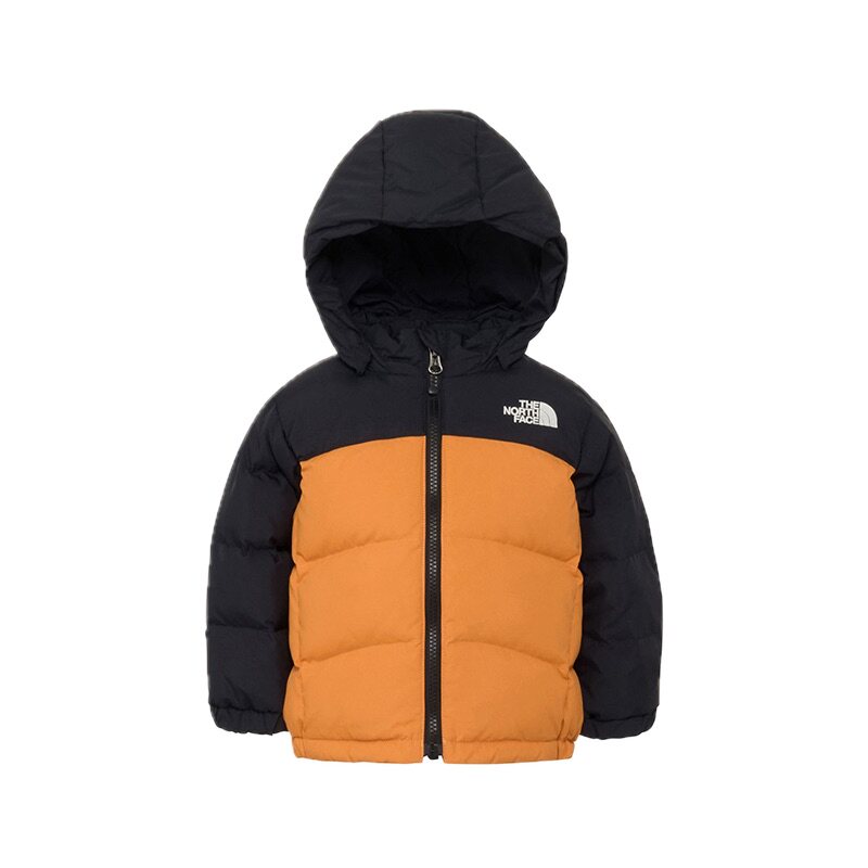 日本北面 the north face 2025冬小童宝宝哑光连帽可拆拉链羽绒服