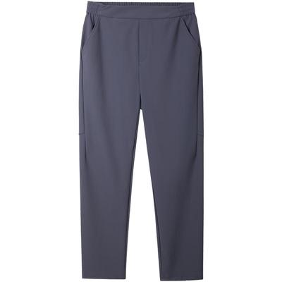 骆驼男装秋冬季2025男士休闲裤直筒抗皱加绒加厚保暖长裤子男