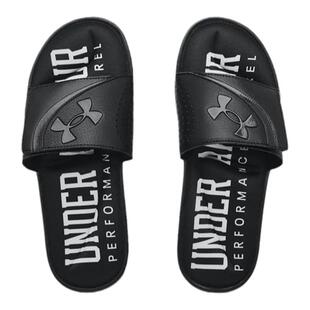 安德玛UA男士运动拖鞋一字拖减震防滑时尚休闲海滩度假冲澡舒适