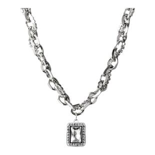 项链嘻哈男士潮牌高级感男款小众美式痞帅钛钢链子男生锁骨链配饰