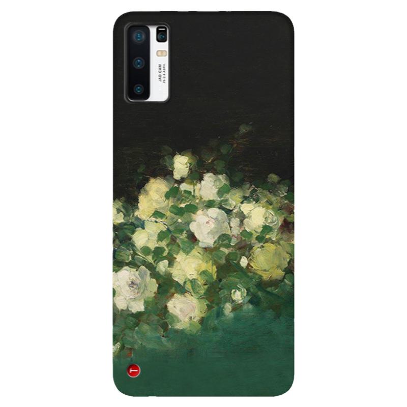 白玫瑰油画适用锤子坚果pro3手机壳R2华硕ROG9/8/7/6/5/3PRO文艺小清新复古女款软