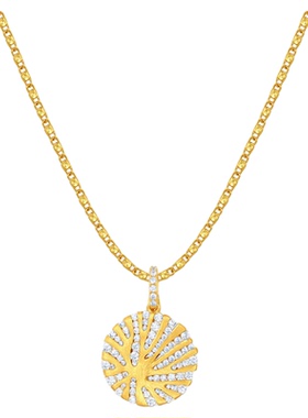 GXIAOXIAO双面圆形百搭项链