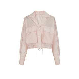 CNC官方女装正品 时尚轻薄外套春夏新款工装风休闲大口袋上衣夹克