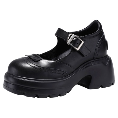 艾今25新款9.5cm增高玛丽珍鞋女