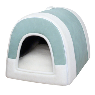 狗窝冬天加厚保暖睡垫可拆洗封闭式宠物房子窝猫窝四季通用狗屋