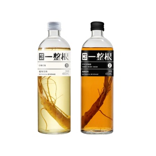 一整根人参水480ML*6瓶0脂低脂天然植物饮料长白山人参饮品熬夜
