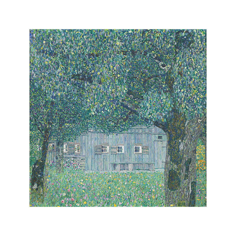 布赫贝格农舍克里姆特高清油画原版作品临摹装饰画喷绘图片素材
