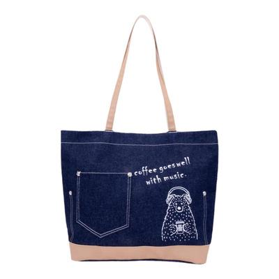 HelloMarche牛仔包包大容量通勤