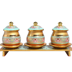 珐琅彩佛杯佛前供杯家用供具用品大全供佛摆件供水杯圣水杯