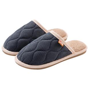 回力棉拖鞋男款舒适2025新款秋冬季防滑家居室内毛绒保暖棉鞋情侣