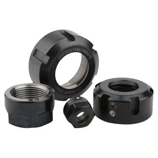 弘阳主轴电机动平衡ER夹头螺帽ER11/16/20/25螺母雕刻机主轴螺母