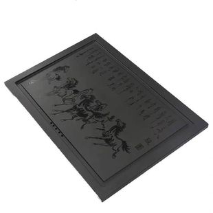 定制实木茶桌茶台茶几中间嵌入式乌金石火烧石石头茶盘配件漏水板