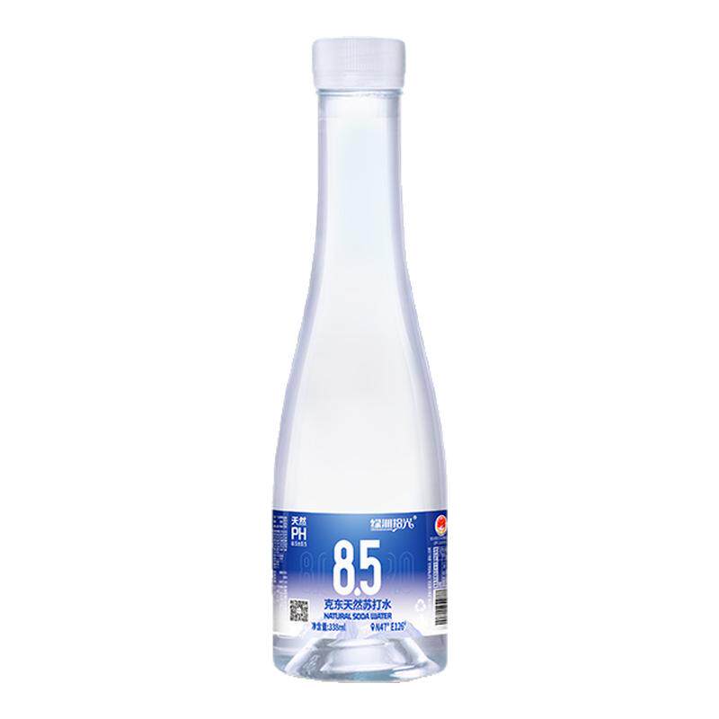 绿洲拾光克东天然苏打水弱碱无糖无脂小分子团低氘水338ml*24瓶