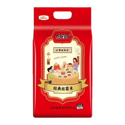 鑫稻田岭南丝苗米5kg长粒香米