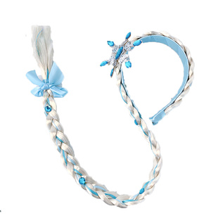 儿童公主头饰女童假发辫子发箍冰雪奇缘女孩皇冠发卡艾莎发饰礼盒