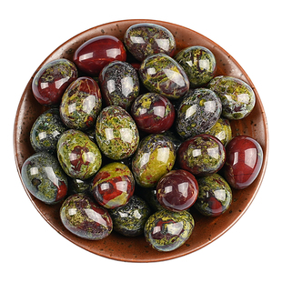 天然龙血石滚石摆件鸡蛋形原石奇石矿石标本手盘把玩件水晶消磁