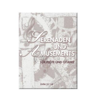 小夜曲和嬉游曲集 长笛和吉他 德国进口 大熊Breitkopf原版乐谱书 Serenaden und Amusements DV32118