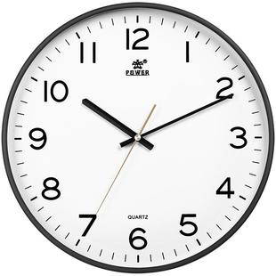POWER/霸王现代简约钟表家用客厅静音挂钟时尚轻奢风北欧装饰时钟