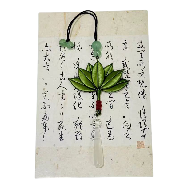 柚子叶去晦气挂件缠花DIY材料霉运退散包包钥匙车载挂件流苏压襟