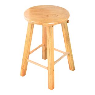 圆木凡品凳子家用餐桌凳高脚凳吧台椅化妆凳实木凳子高凳子吧台凳