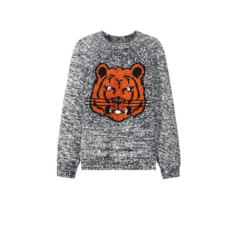 【自营】Kenzo 男士棉质宽松版双面保暖针织 5PU632 3TD套头