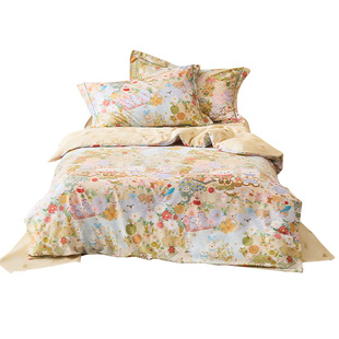 星光绘梦 60支长绒棉儿童单人床被套 全棉成人卡通双人床床单亲子