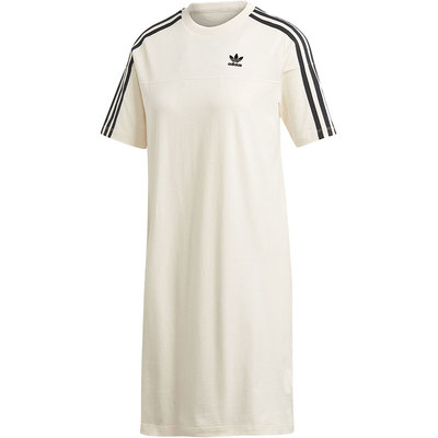 Adidas/阿迪达斯正品三叶草当季新款女子休闲长款短袖T恤DX2010