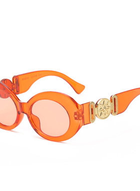 Kammpt遮阳椭圆嘻哈女墨镜