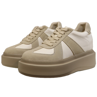 D大表姐同款美拉德女鞋2025春10公分小个子厚底内增高德训鞋8公分