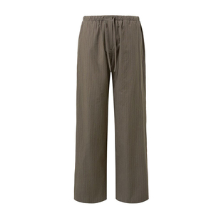 [AMOMENTO]  25SS Stripe Banding Pants 2025休闲裤女抽绳直筒