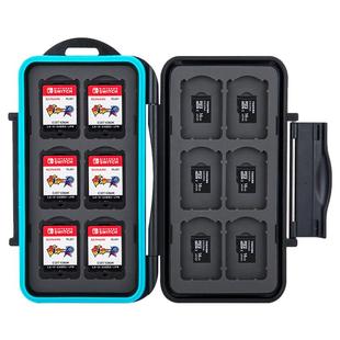 JJC NS卡盒适用任天堂Switch游戏卡盒 索尼PSV卡带盒 TF卡收纳盒 配件 马里奥便携储存卡内存卡NDS防摔盒lite