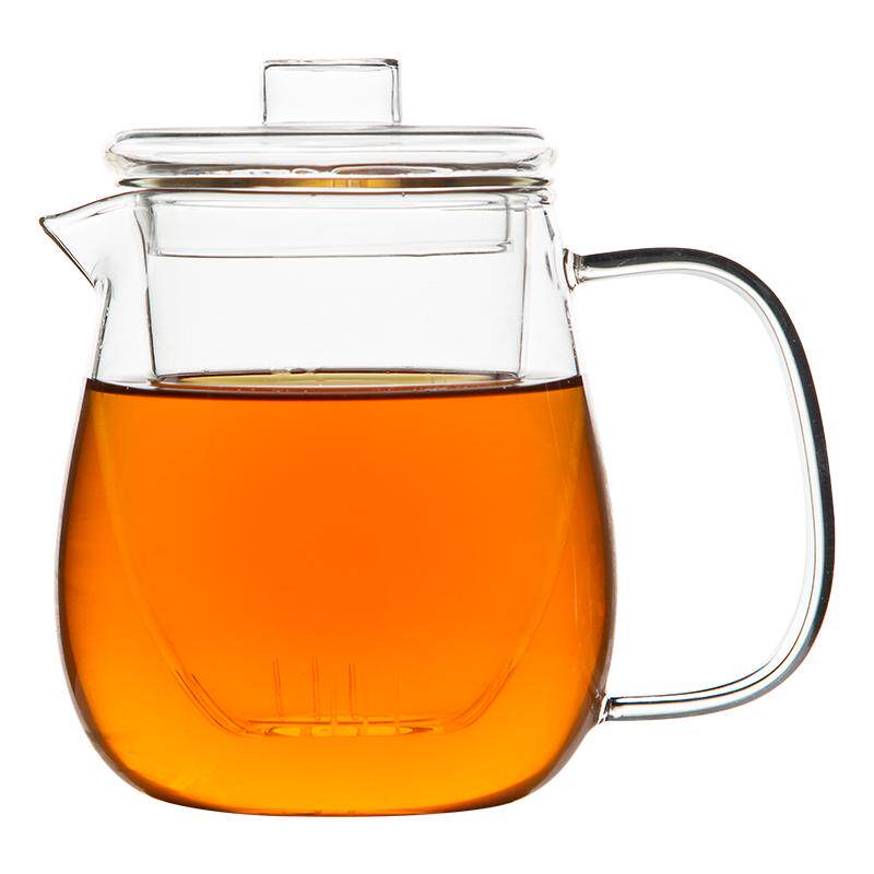 雅集茶具轻空花茶壶耐热玻璃泡茶壶茶水分离家用煮茶器茶杯子套装