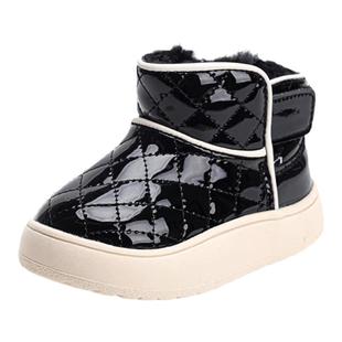 女宝宝冬季雪地靴1到3岁婴幼儿软底学步鞋加绒保暖男童防滑棉靴